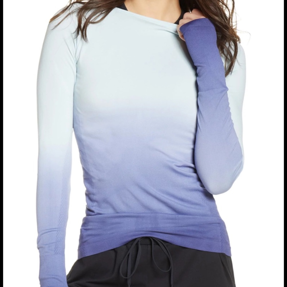 Zella dip dye ombré workout active top